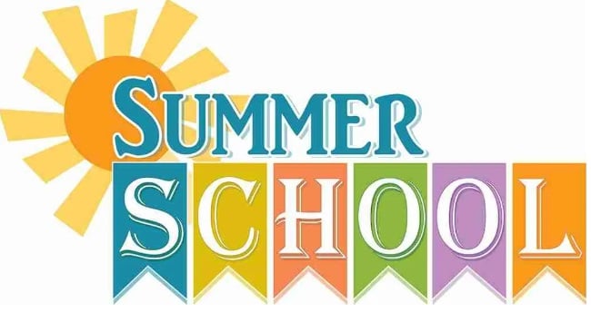 banner that says summer school